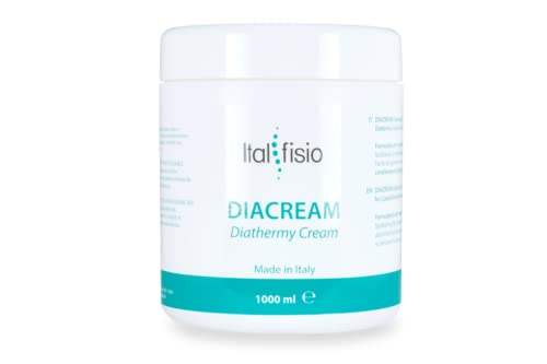 DIACREAM by Italfisio - Crema Conductora para Radiofrecuencia | Profesional Tecar y Diatermia Corporal y Facial | 1000 ML