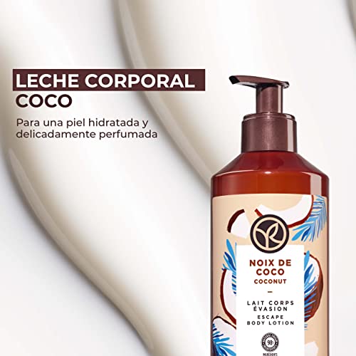 Yves Rocher - Leche Corporal Bain de Nature Coco - Todo tipo de Pieles - 390ml