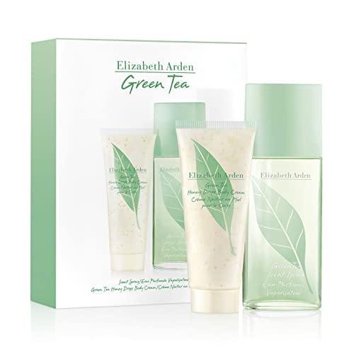 Elizabeth Arden Set de Regalo Mujer Green Tea: Perfume EDT 100 ml y Crema Hidrantante Corporal Honey Drops 100 ml