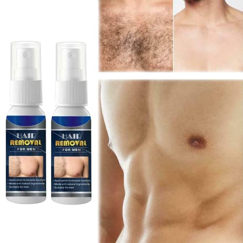 Spray de depilación permanente 100 % natural para detener el crecimiento del vello, spray para detener el crecimiento del vello para brazos, piernas, cuidado corporal para hombres y mujeres (male)