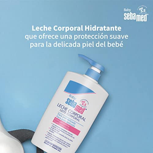 Sebamed Baby Leche Corporal 750ml - Leche corporal hidratante para la piel sensible y delicada del bebé, indicada para uso diario