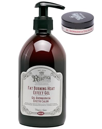 Mi Rebotica - Crema Reductora Efecto Calor para Abdomen, Glúteos y Muslos, Anticelulítico Reductor Potente (500 ml)