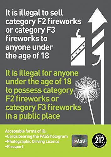 Aviso legal de fuegos artificiales (A3)